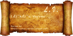 Lökös Verner névjegykártya